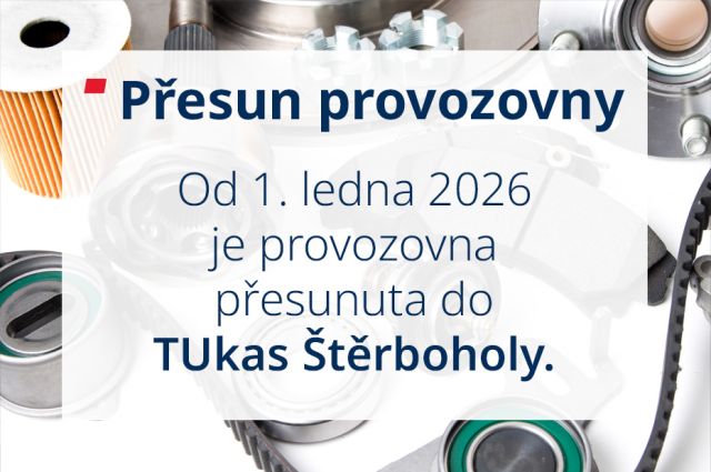 TUkas Modřany Škoda přesun díly